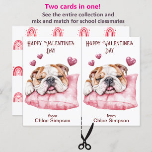 Carte de fête de la Saint Valentin pour chien de g