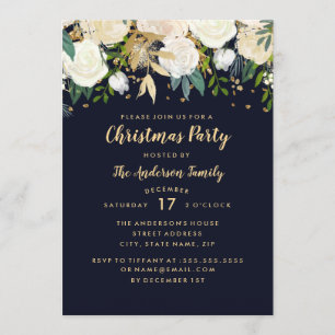 Carte de fête de Noël de la Parties scintillant fl