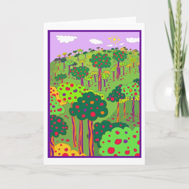 Carte de fête de verger (Devant)