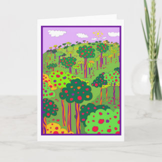 Carte de fête de verger