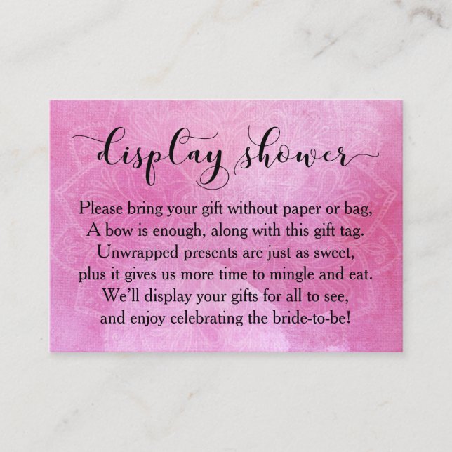 Carte de Fête des mariées d'affichage Mandala coul (Devant)