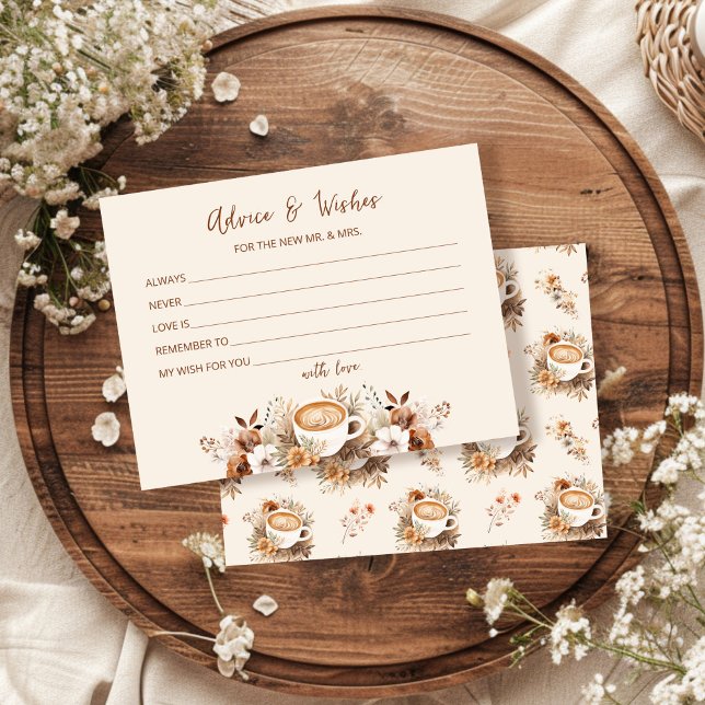 Carte de Fête des mariées de café Conseils et souh (Créateur téléchargé)