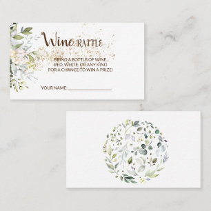 Carte de Fête des mariées du billet de vin Herbal