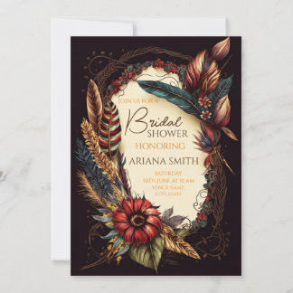 Carte de Fête des mariées personnalisable en style