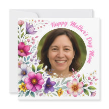 Carte de fête des mères à personnaliser avec photo