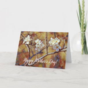 Carte de fête des mères aux fleurs magnifiques