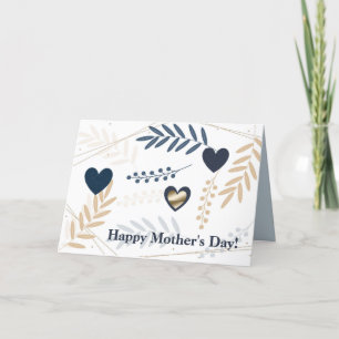 Carte de fête des mères avec coeur