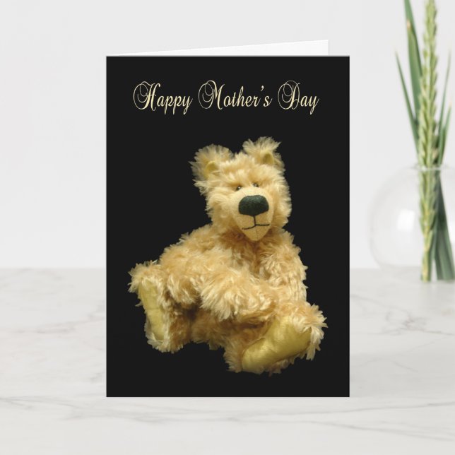 Carte de fête des mères avec ours en peluche Mohai (Devant)