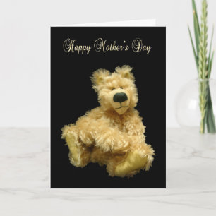 Carte de fête des mères avec ours en peluche Mohai