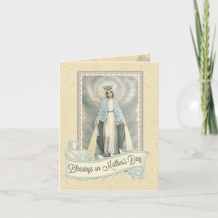Carte de fête des mères catholiques