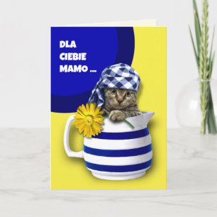 Carte de fête des mères Dla Ciebie Mamo en polonai