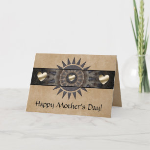 Carte de fête des mères du Sud-Ouest avec coeur