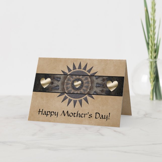 Carte de fête des mères du Sud-Ouest avec coeur (Devant)