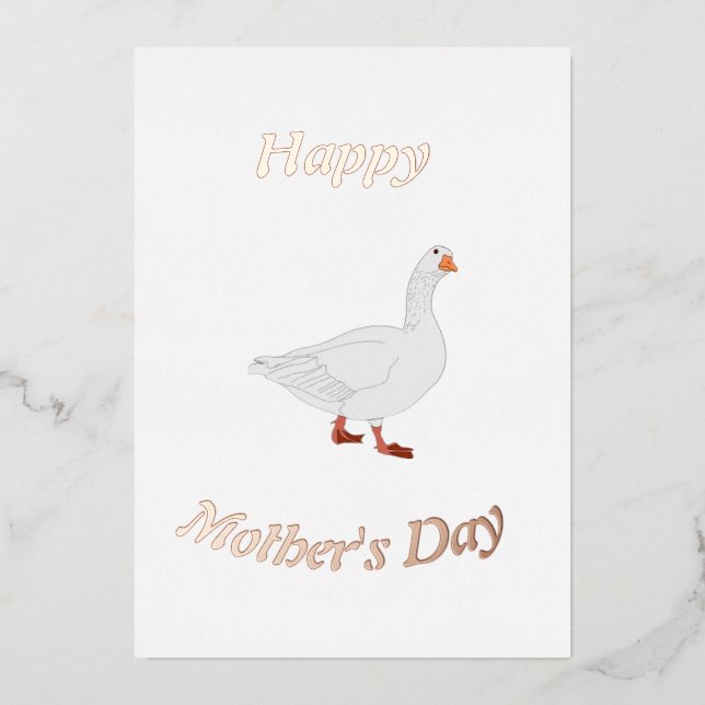 Carte de fête des mères en papier d'aluminium Mama (Recto)