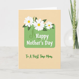 Carte de fête des mères Floral First Mom