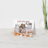 Carte de fête des mères florale moderne