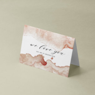 carte de fête des mères joyeuse en lavis d'aquarel