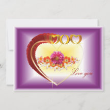 Carte de fête des mères Love You Mom