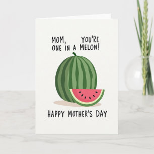 Carte de fête des mères Melon Sucré