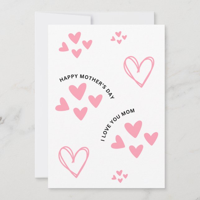 Carte de fête des mères mignonnes amoureuses (Devant)