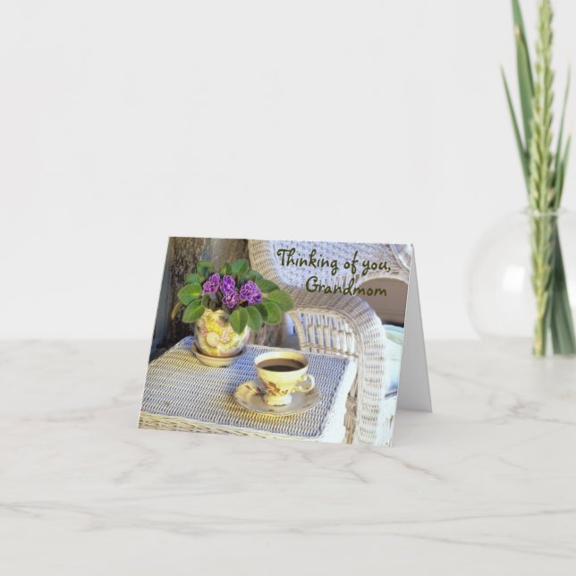 Carte de fête des mères pour grand-mère (Devant)