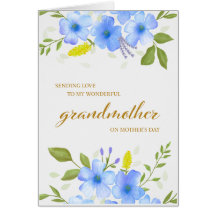Carte de fête des mères pour grand-mère