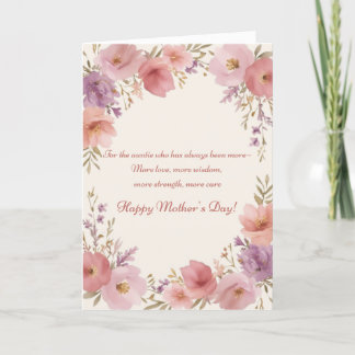 Carte de fête des mères pour ma tante