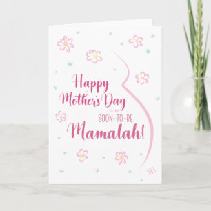 Carte de fête des mères pour Mamalah enceinte