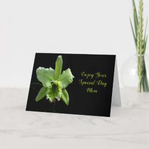 Carte de fête des mères pour maman avec orchidée v