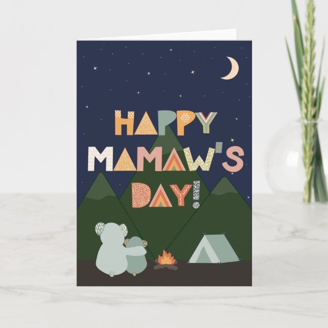 Carte de fête des mères pour Mamaw (Devant)