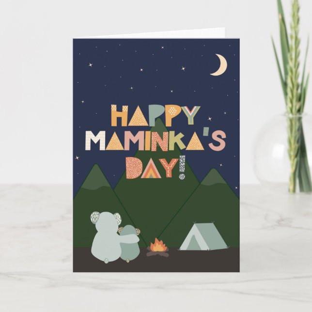 Carte de fête des mères pour Maminka (Devant)