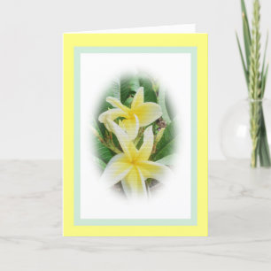 Carte de fête des mères pour tante, Fleurs jaunes