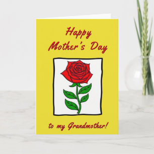 Carte de fête des mères Rose Graphique