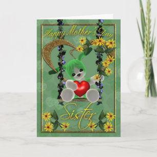 Carte de fête des mères, soeur