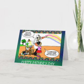 Carte de Fête des pères amusante