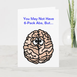 Carte de Fête des pères amusante à 6 pack pour la