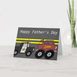 Carte de Fête des pères Big Truck