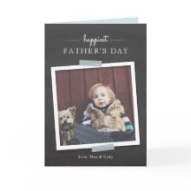 Carte de Fête des pères Cheer Chalkboard