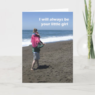 Carte de fête des pères de fille