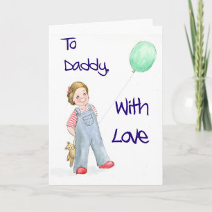 Carte de fête des pères de fille