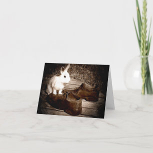 Carte de fête des pères de lapin