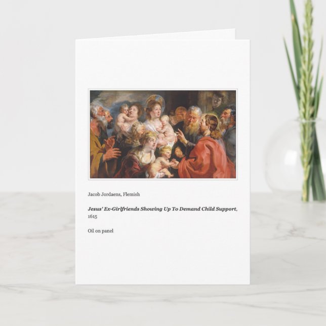 CARTE DE FÊTE DES PÈRES DE SOUTIEN À L'ENFANT JESU (Devant)