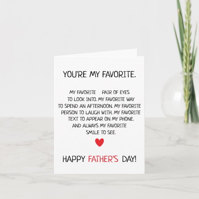 Carte de fête des pères drôle Vous êtes mon papa p (Devant)