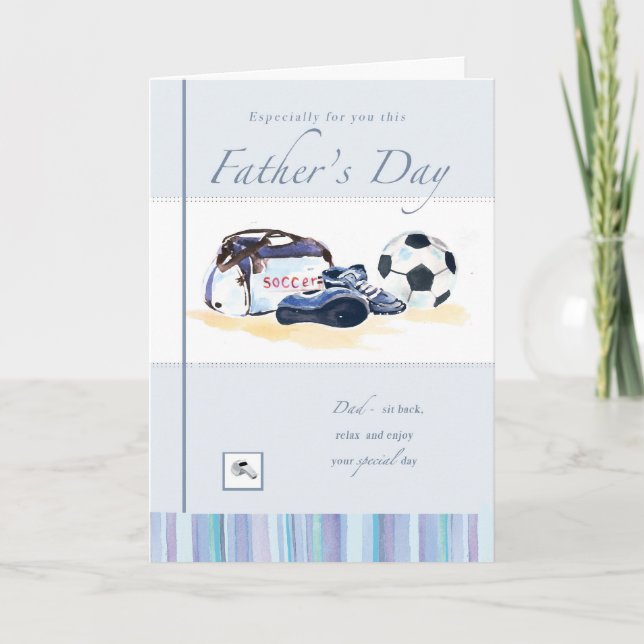 Carte de fête des pères du football (Devant)