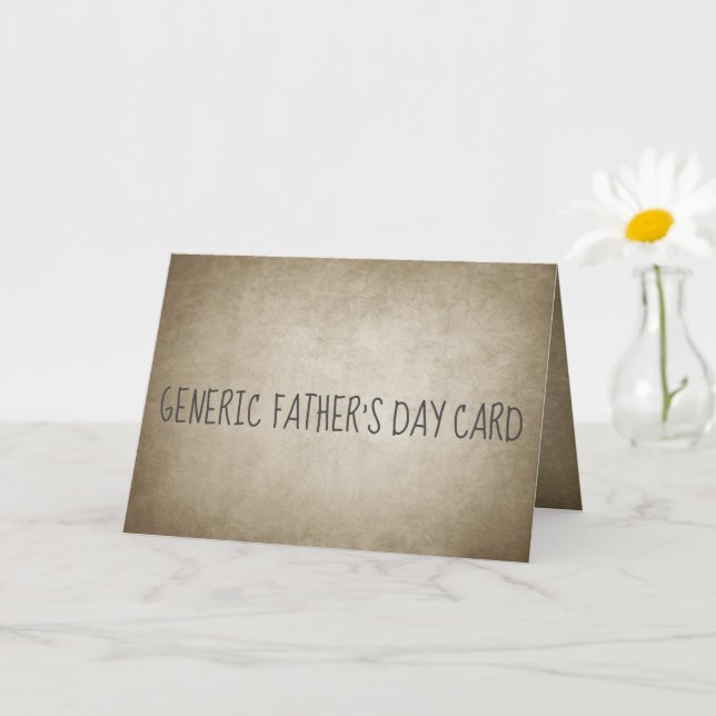 Carte de Fête des pères Générique Funny (Petite plante)