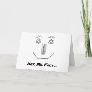Carte de Fête des pères M. Fixit