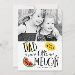 Carte de Fête des pères Melon Dad