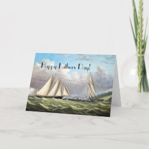 Carte de Fête des pères Ocean de la voile Clipper 
