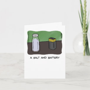 Carte de Fête des pères Papa Joke - Un sel et une 