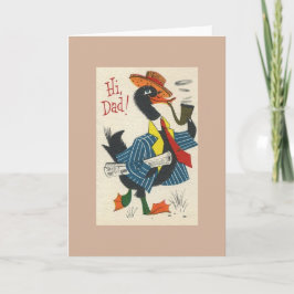 Carte de Fête des pères papa vintage